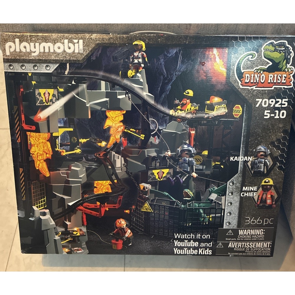 Playmobil Dino Rise Mine 70925 Set w/Dinosaurs Mini Figures 366 Pcs 2022 New